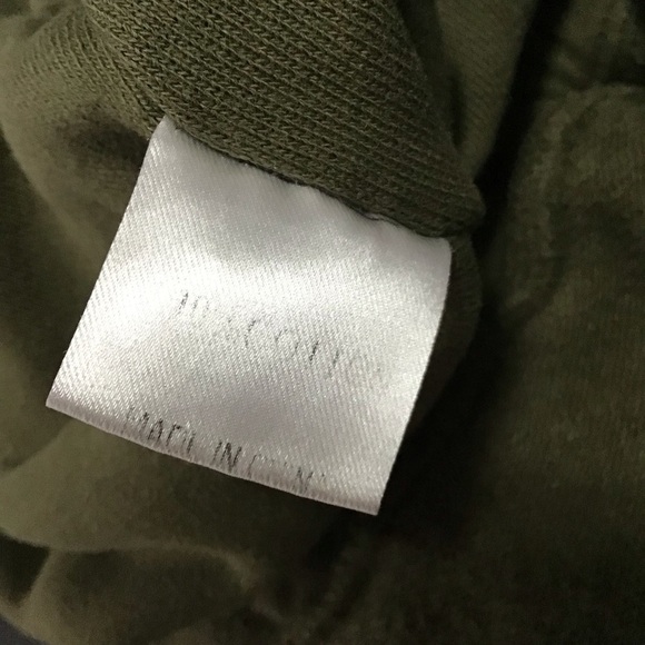 Danielle Guizio Inside Out Jogger in Army Green. - Picture 10 of 13